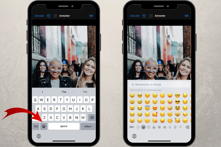 Comment flouter les visages sur iPhone avec des emojis