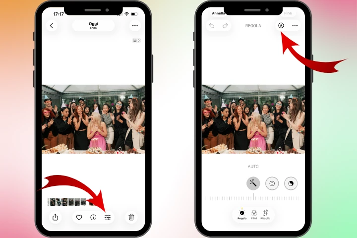 come sfocare un volto in una foto su iphone