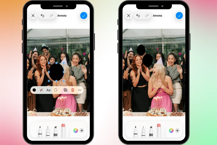 sfocare volto su iphone