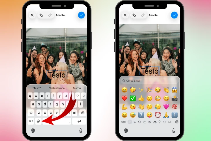 come sfocare volti su iphone con emoji