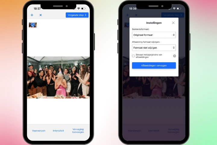 hoe een gezicht in een foto vervagen op iphone