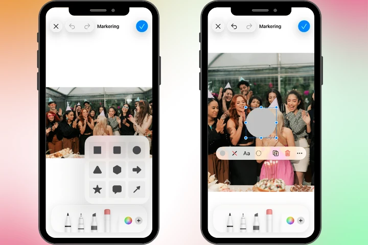 gezicht vervagen op iphone