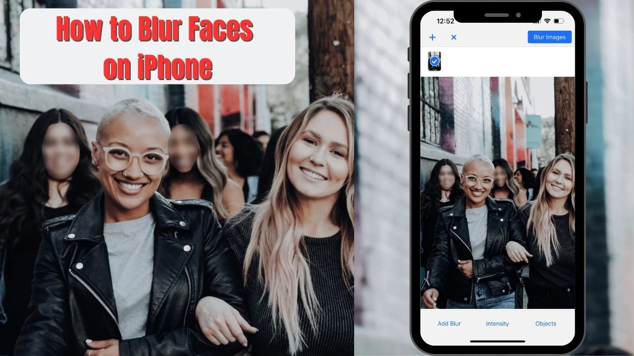 how to blur face on iphone
