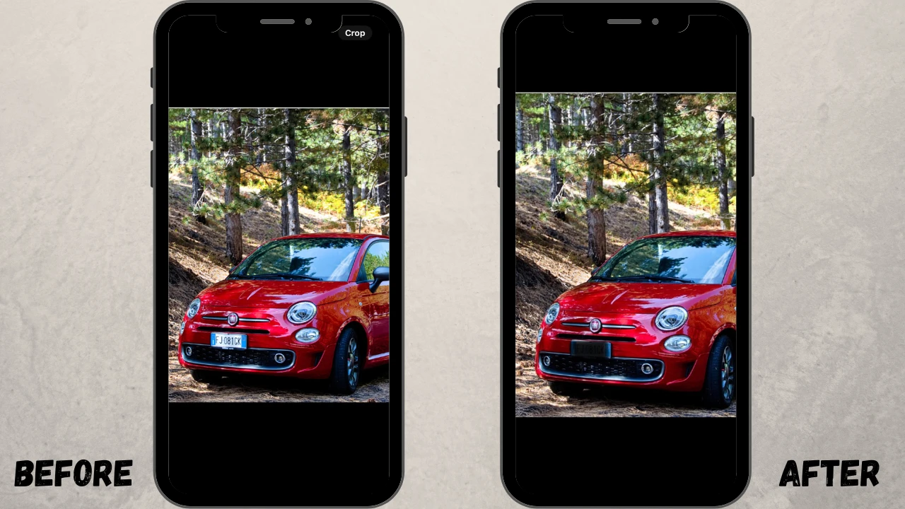 how to blur license plate on iphone before after