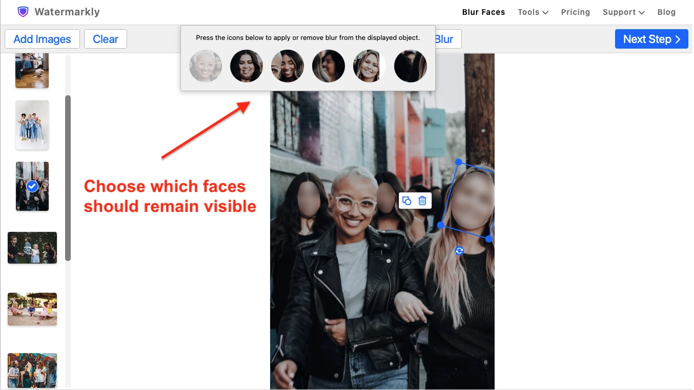 face blur