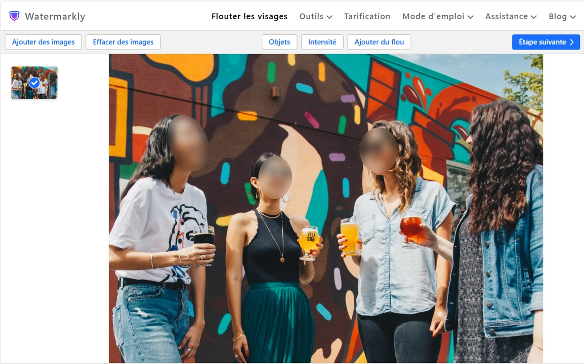 flouter image en ligne