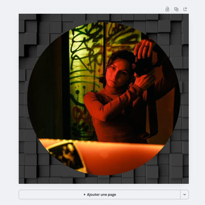 comment rogner une photo en rond sur canva