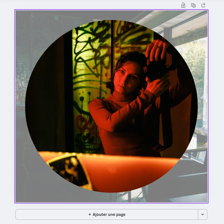 comment rogner une image en rond sur canva