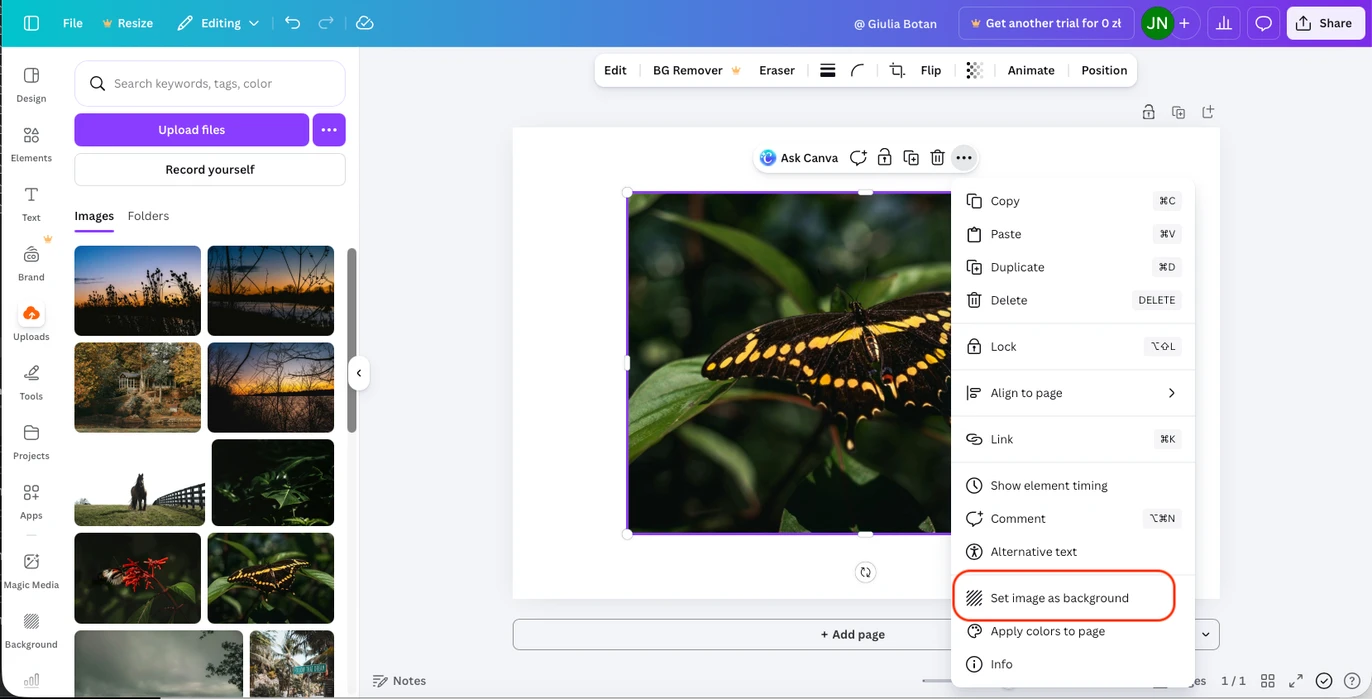 How to Add a Watermark in Canva for Free