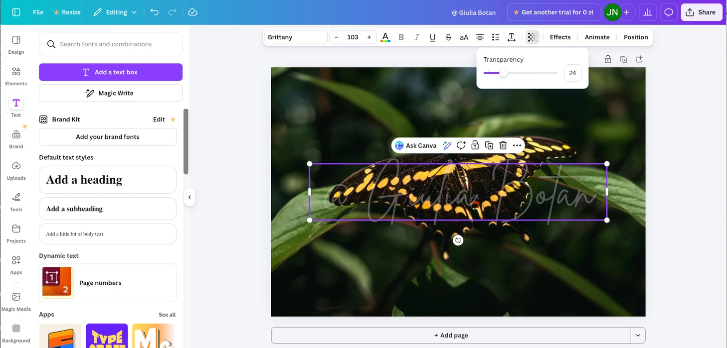How to Add a Watermark in Canva for Free