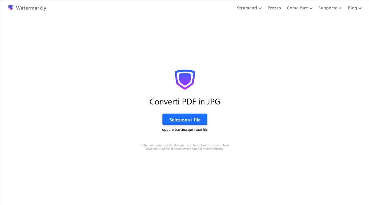 converti pdf in jpg