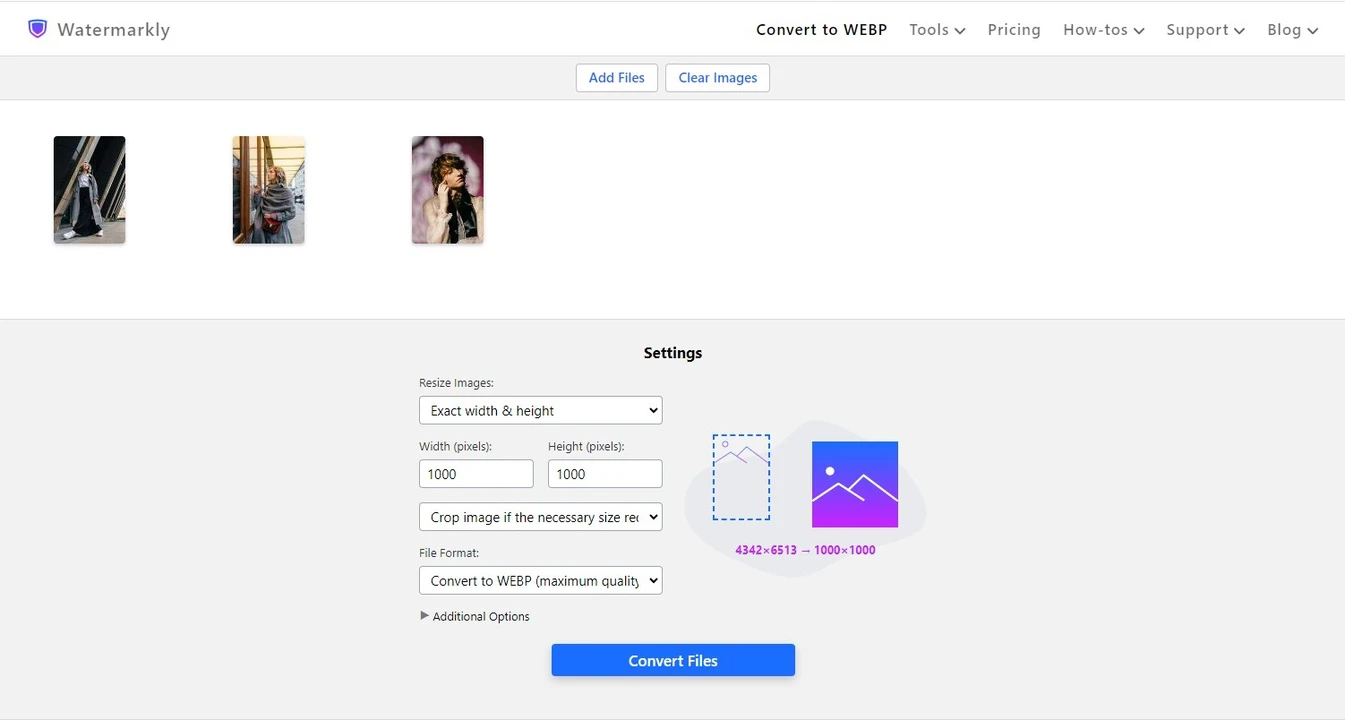 Convert Image to WEBP. Free WEBP Converter | Watermarkly