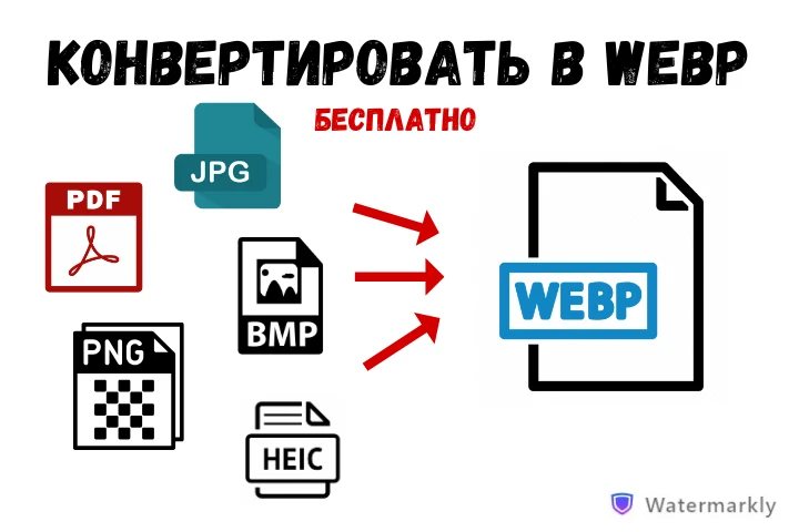 конвертировать в webp