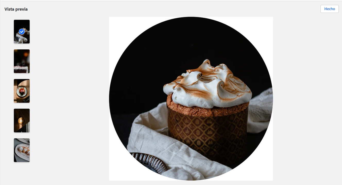 recortar foto en circulo