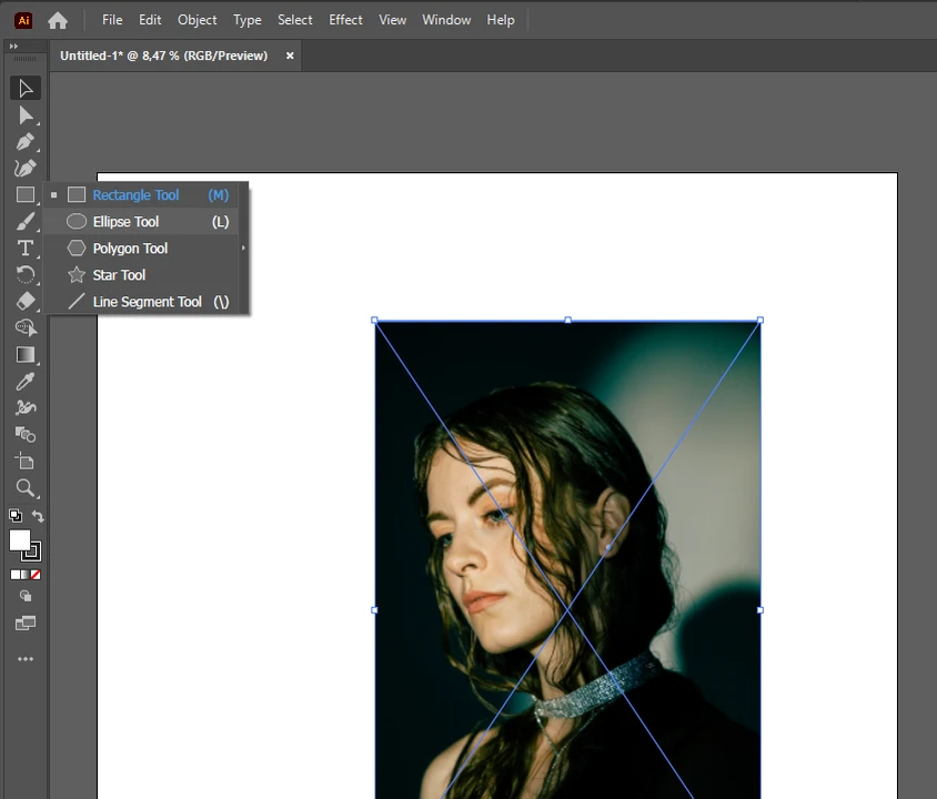 how to crop image in illustrator