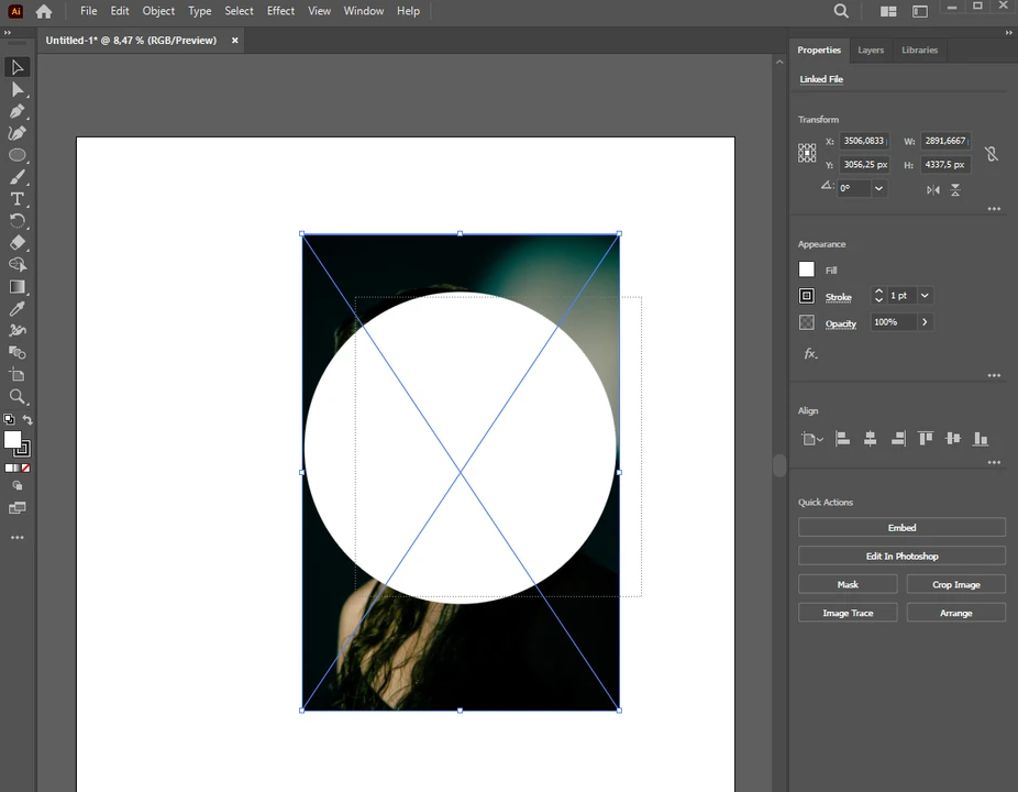 how to crop images in illustrator