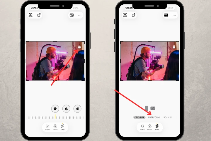how to crop a picture on iphone