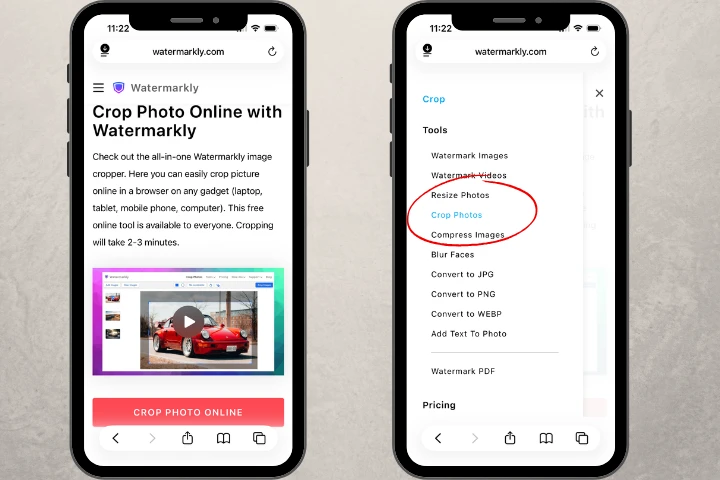how to crop a picture into a circle on iphone