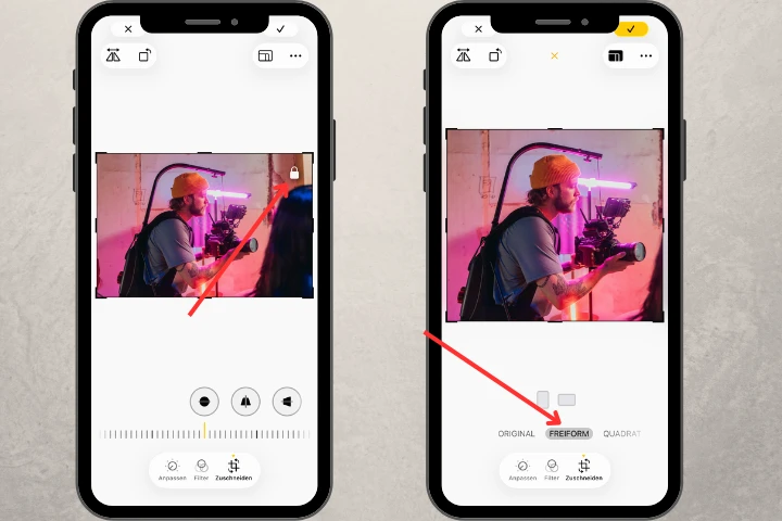 iphone bilder zuschneiden