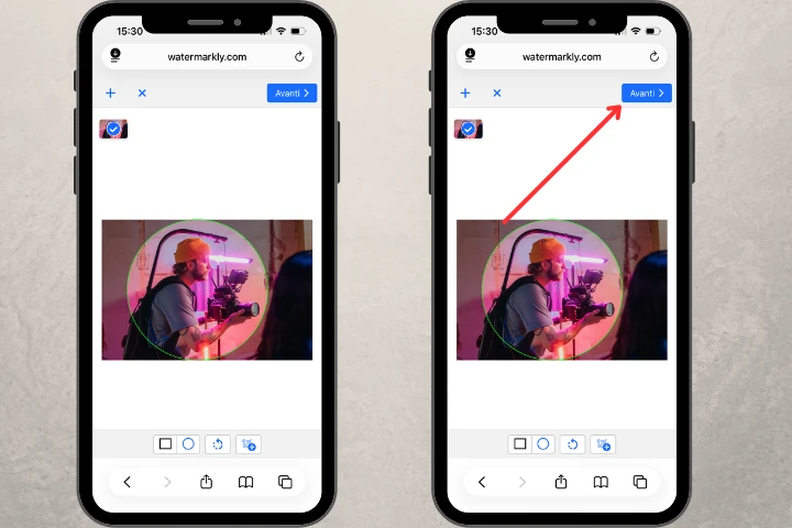come ritagliare una foto a cerchio su iphone