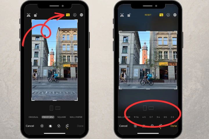 how to crop a picture on an iphone for free