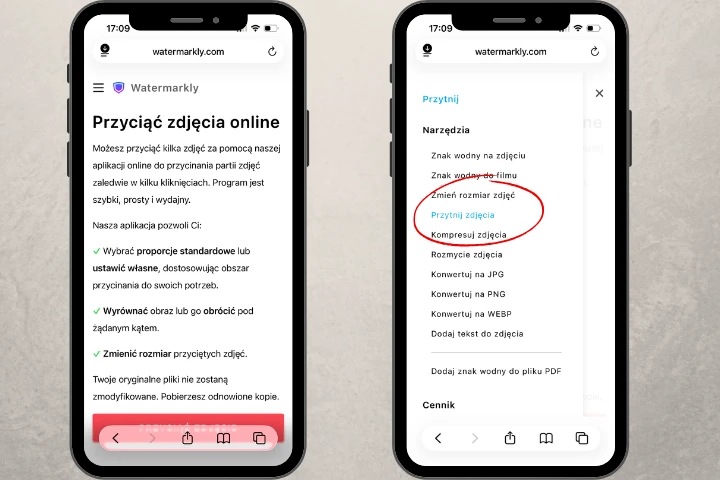 jak przyciąć zdjęcie w koło na iphonie