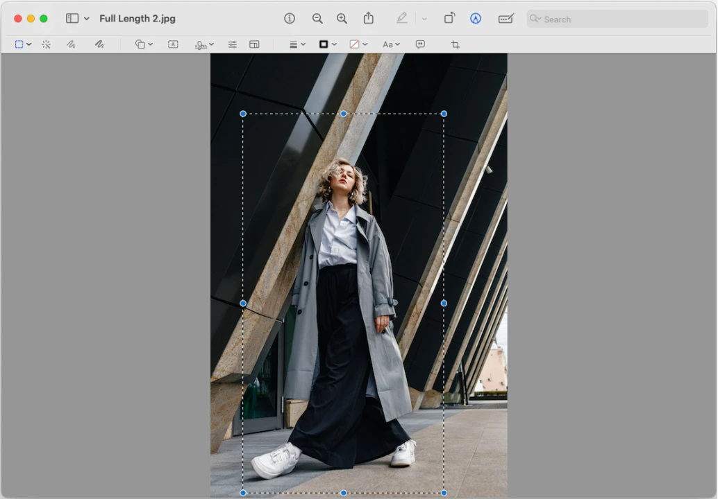 how to crop image on mac