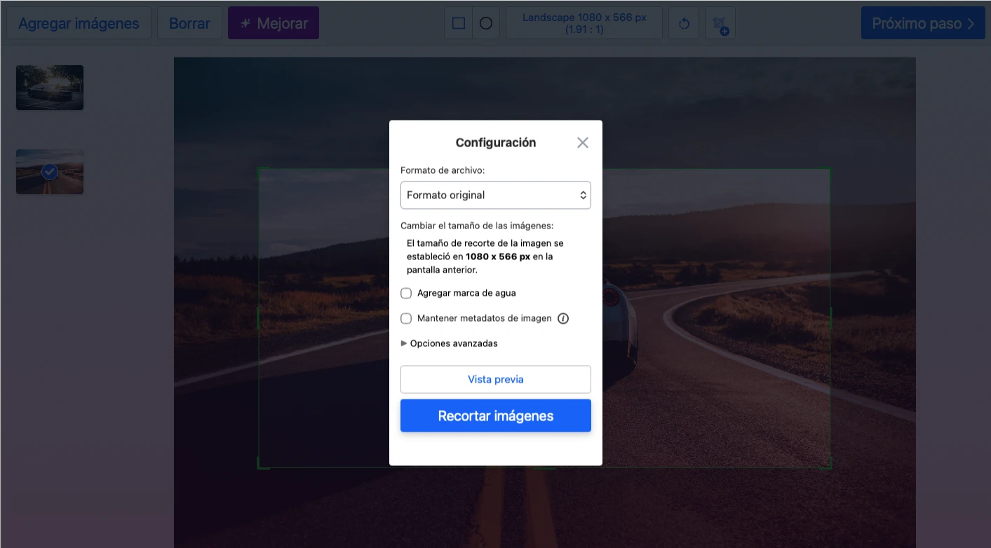recortar imagen online gratis