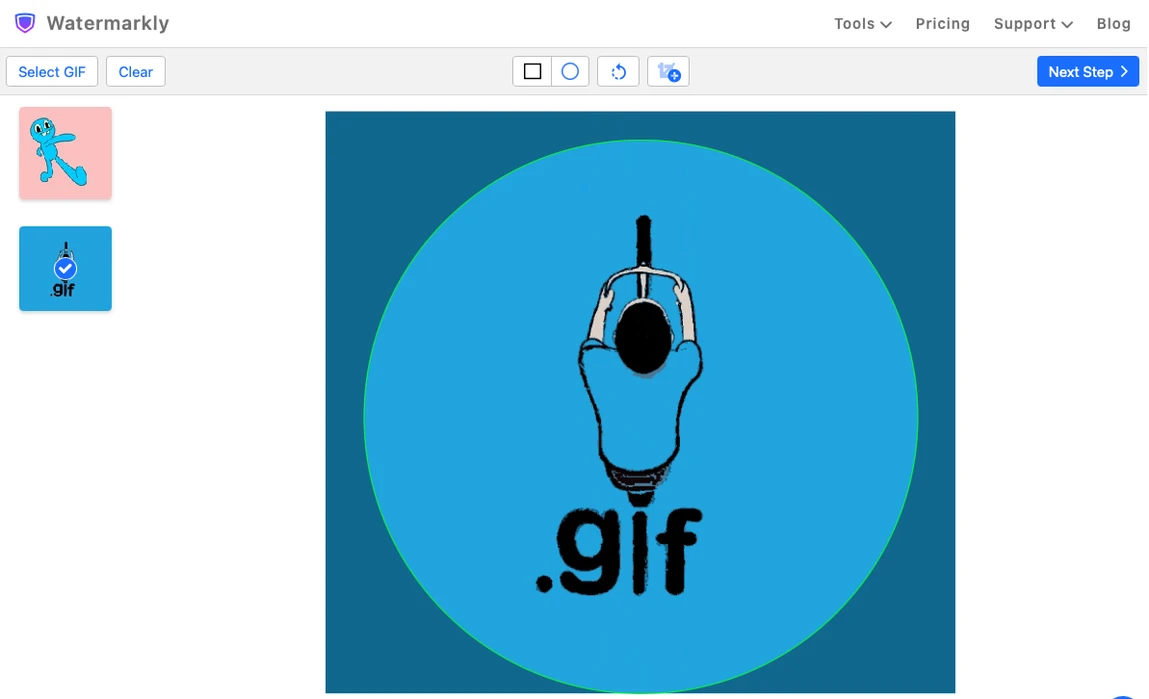 przytnij gify online