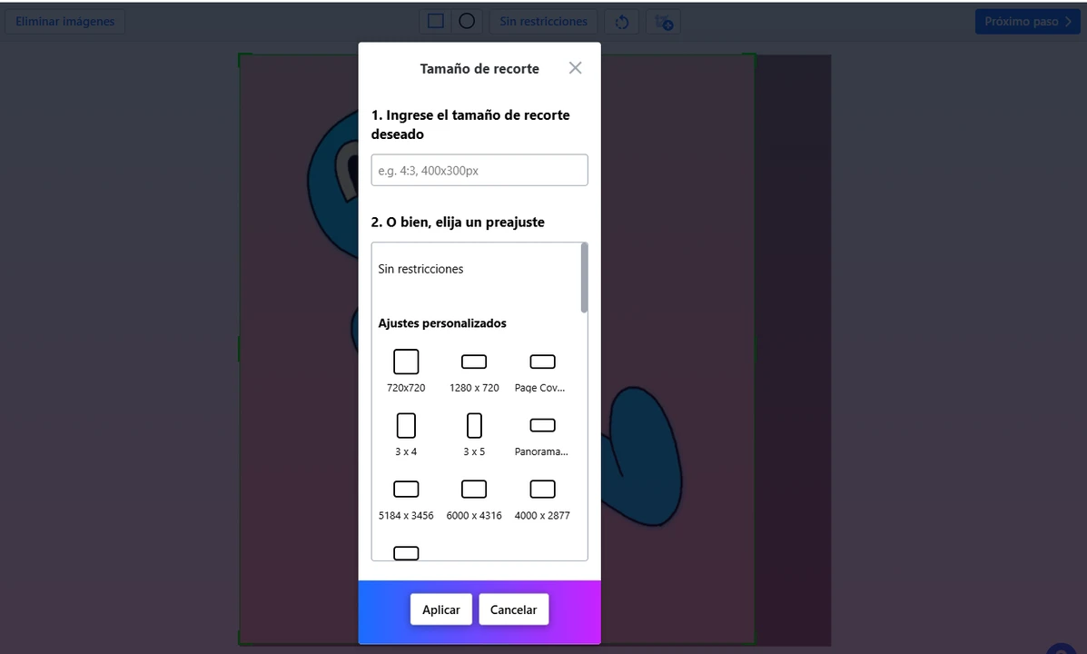 recortar gif en línea