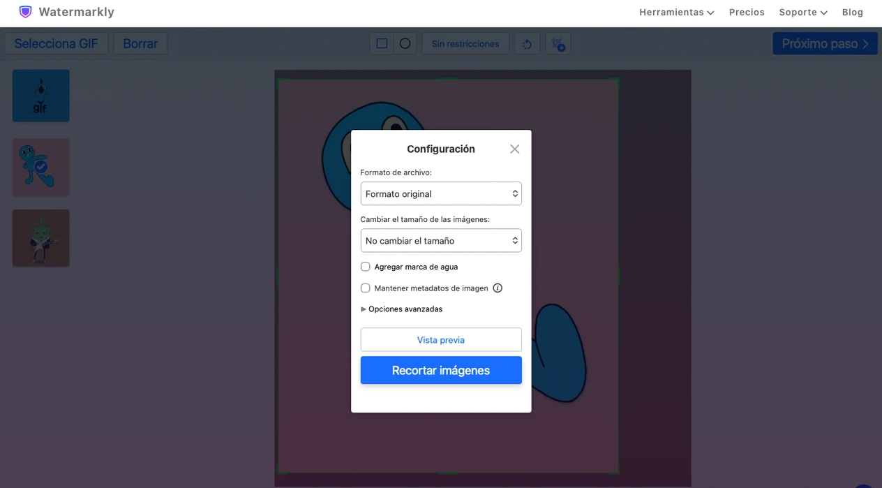 recortar un gif
