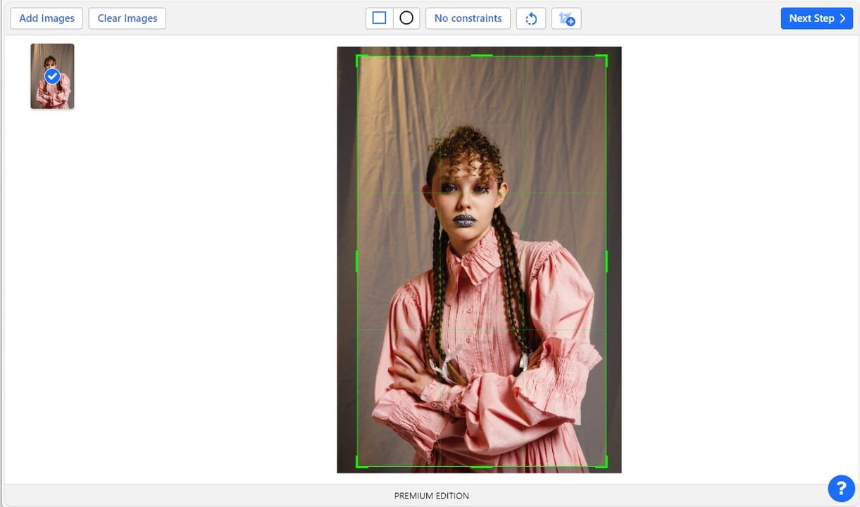 crop image