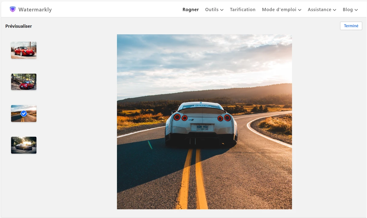 recadrer image