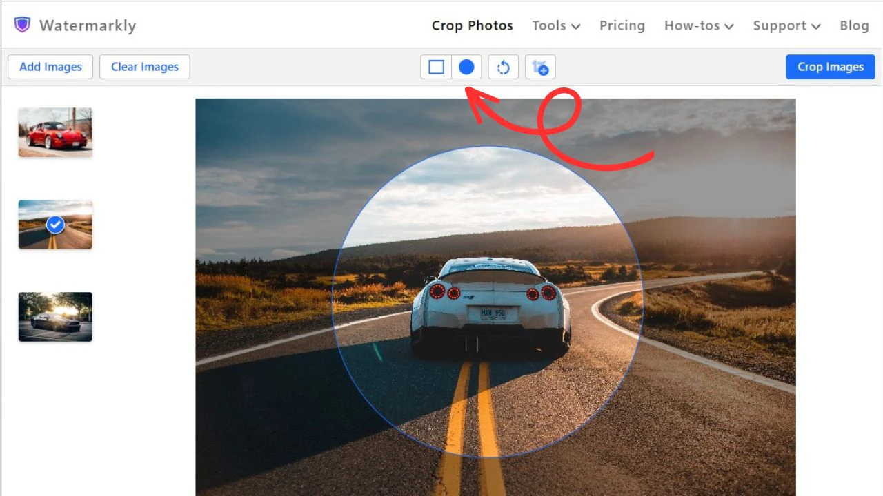 how to crop a photo into circle