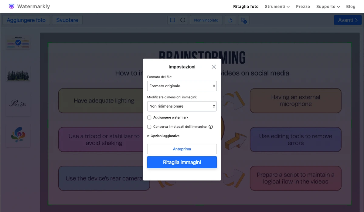 ritaglia png online