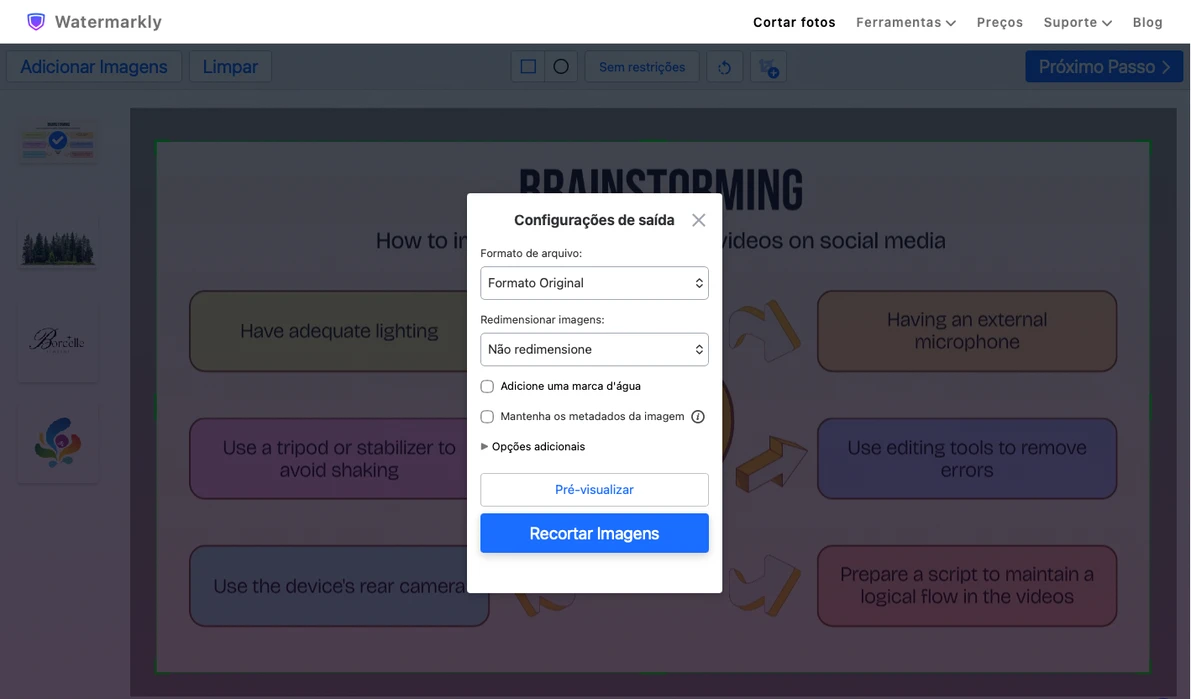cortar png online
