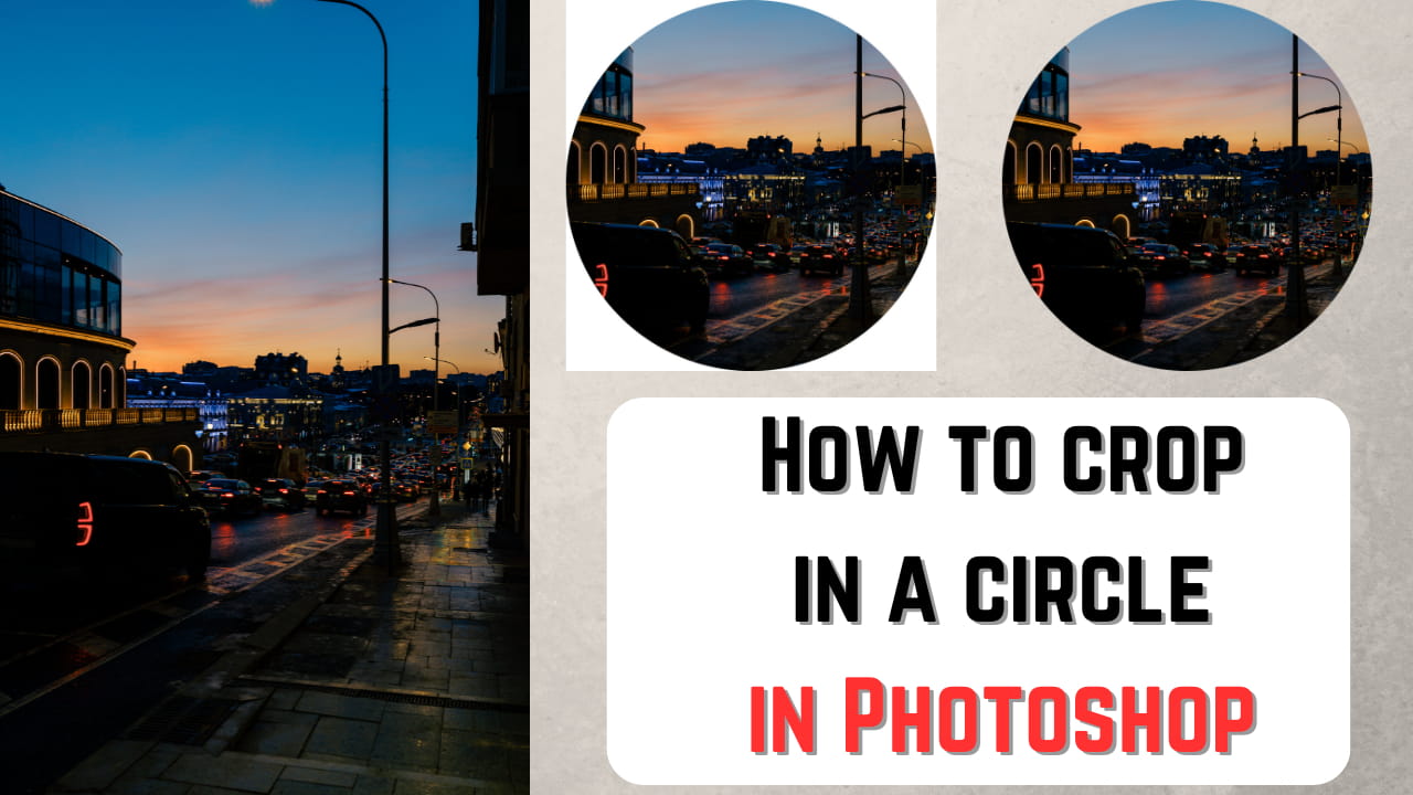 How to crop a circle in photoshop