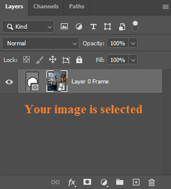 Click on your image in the Layers panel