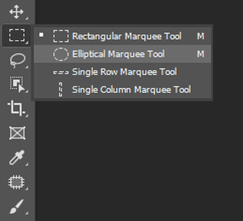 Select the Elliptical Marquee tool