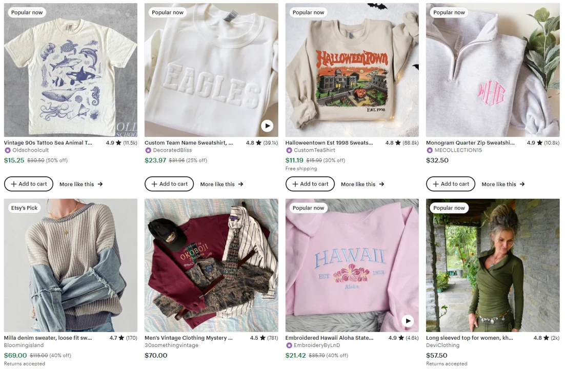 What to Sell on Etsy - clothes