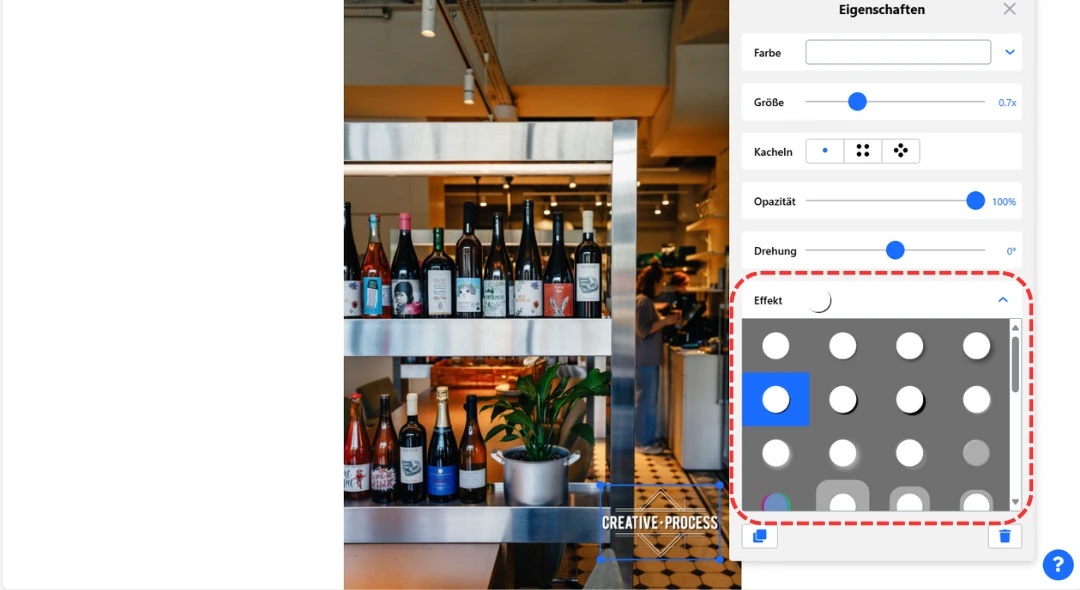 Logo-Wasserzeichen bearbeiten