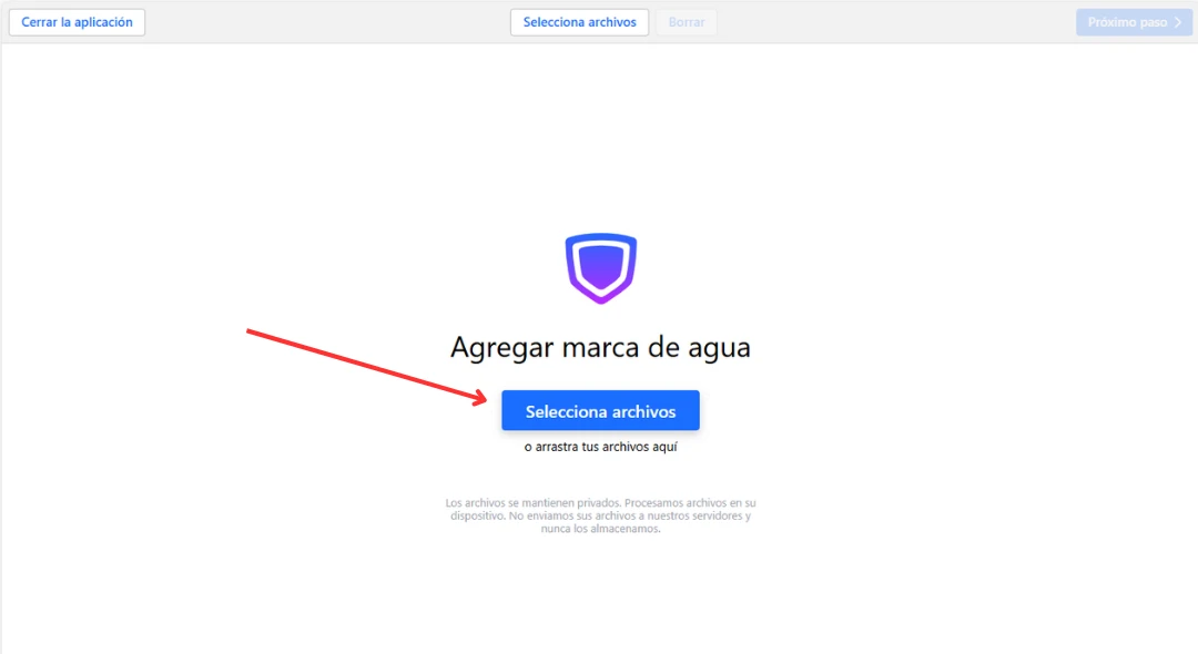 seleccionar archivos