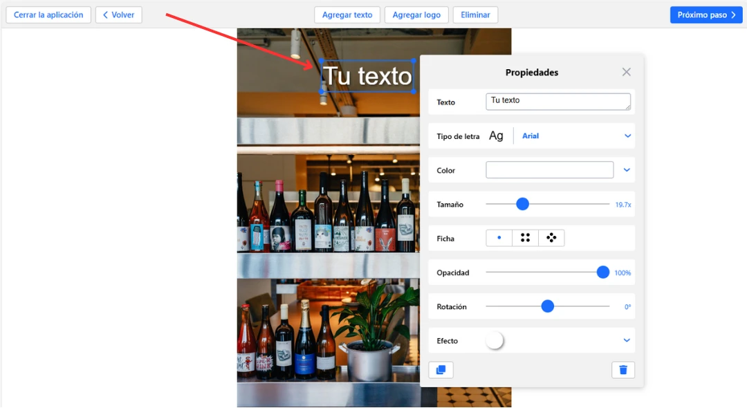 seleccionar marca de agua