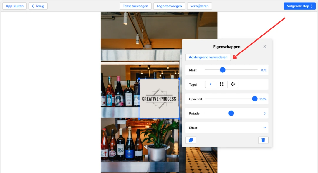 achtergrond verwijderen