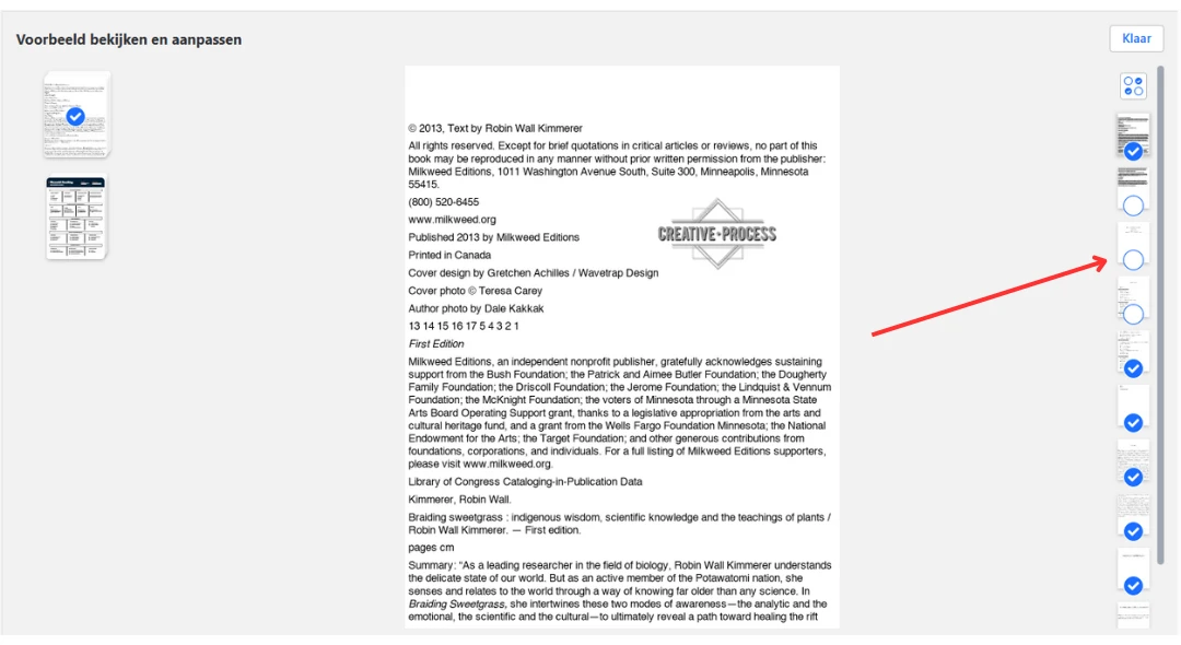 watermerk verwijderen van afzonderlijke pagina’s