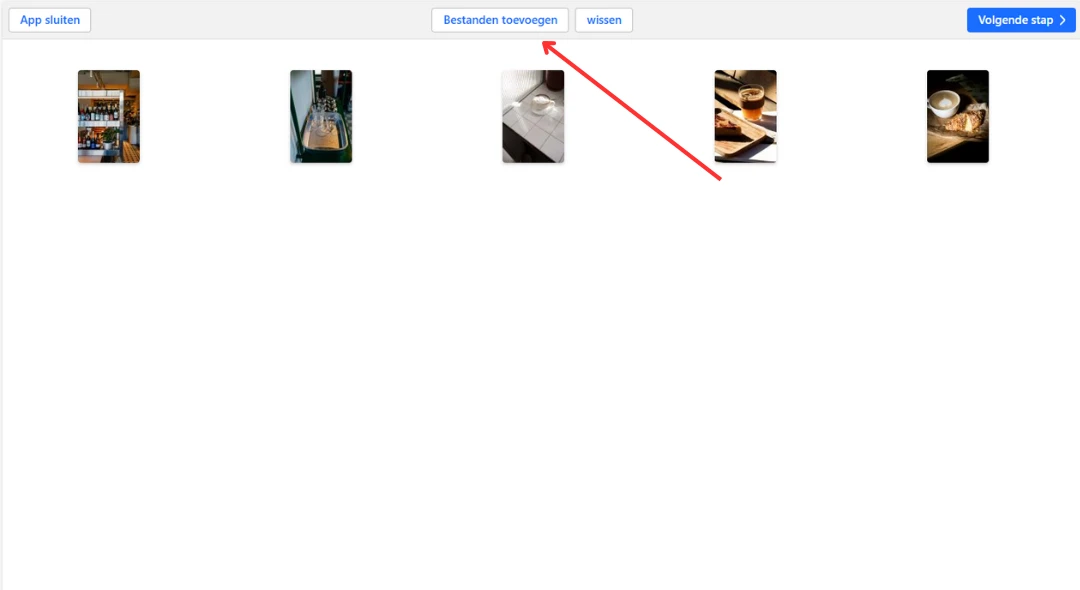 bestanden toevoegen