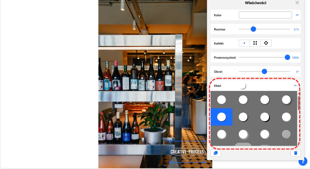 edytuj logo znaku wodnego
