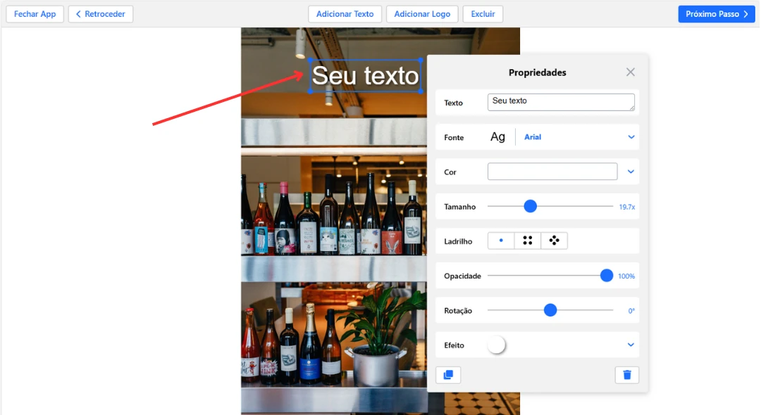 selecionar marca d’água