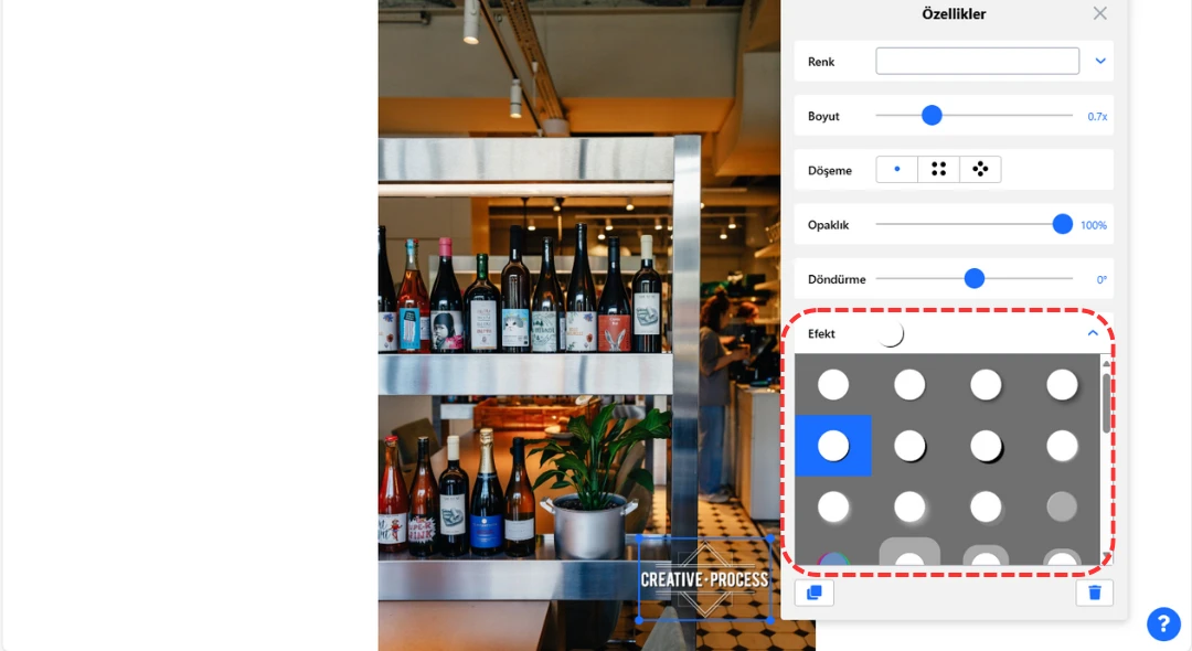 logo filigranı düzenle