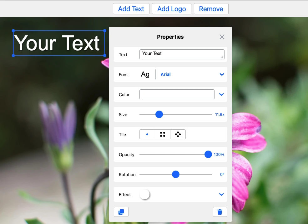 how to watermark photos